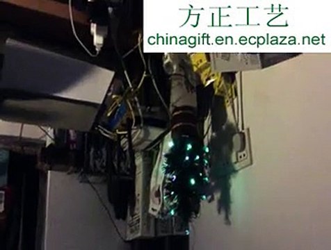 usb led christmas tree & colorful flahing copper light