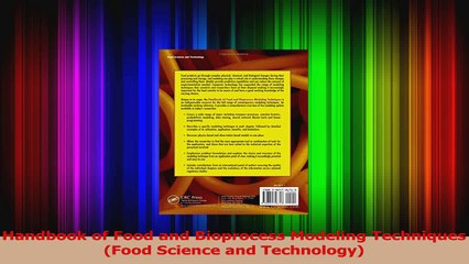 PDF Download  Handbook of Food and Bioprocess Modeling Techniques Food Science and Technology Read Full Ebook