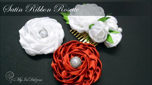 D.I.Y. Satin Ribbon Rosette - Tutorial
