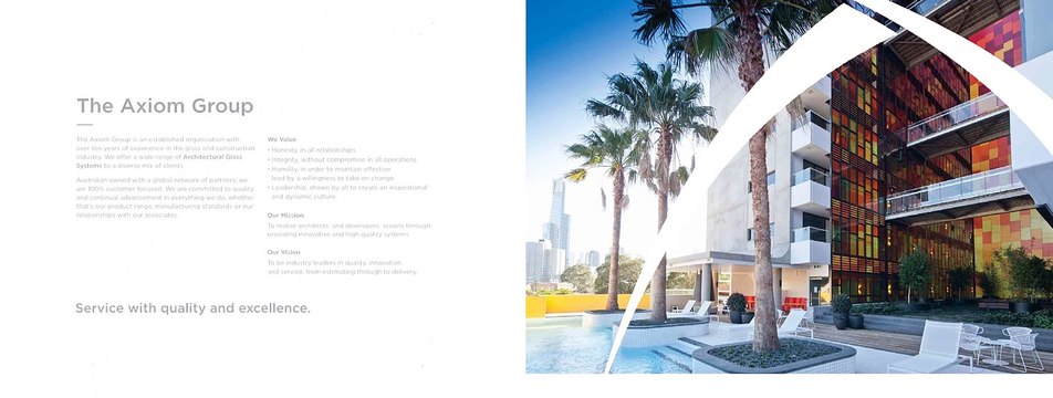 Axiom Group Profile - Float, Toughened Safety, Laminated Glass