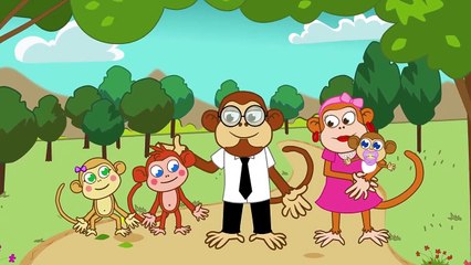 Finger Family Maymun Ailesi İngilizce Çocuk Şarkıları 2015