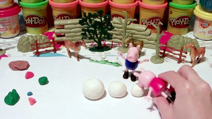 easter Peppa Pig And Friends Kinder Surprise Eggs Play Doh Snowman Olaf Toys for Kids 2015 kids