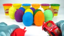10 Play Doh Surprise Eggs Lightning McQueen Disney Cars & SpongeBob Squarepants & Toys