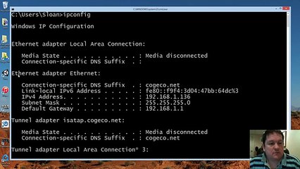 Networking Commands - Hostname and IpConfig