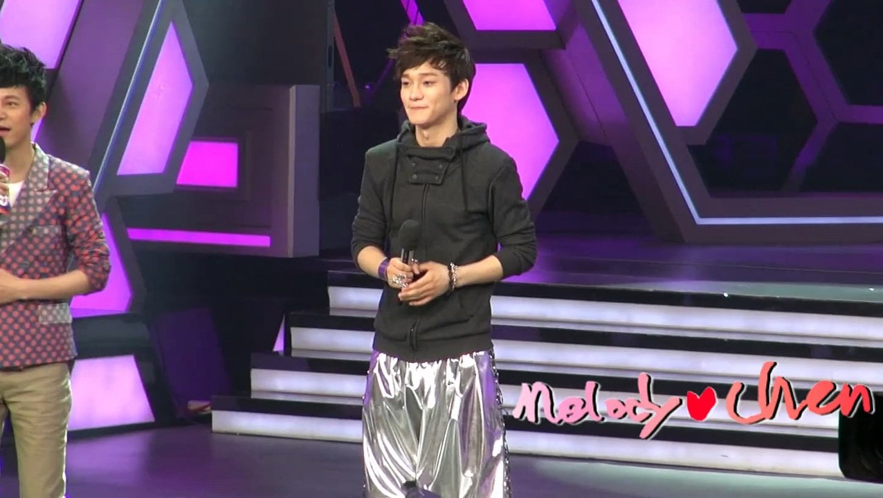 【MELODY】120425EXO-M快乐大本营CHEN金钟大SOLO.
