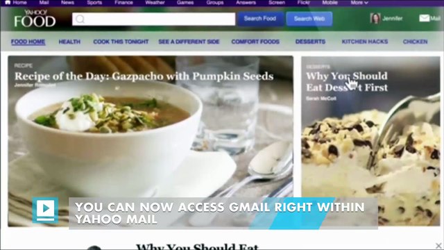 You can now access Gmail right within Yahoo Mail