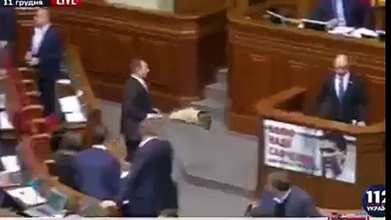 عراك داخل البرلمان الاوكراني
