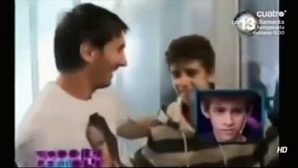 Tears of an child After meeting Messi