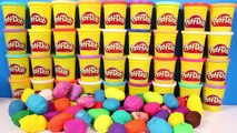 Play Doh Surprise Eggs Peppa Pig Frozen Mickey Mouse Spiderman Minnie Masha Disney Huevos