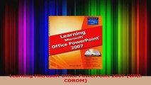 Download  Learning Microsoft Office PowerPoint 2007 With CDROM PDF Free