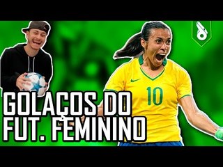 TOP 10 GOLAÇOS DO FUTEBOL FEMININO - FRED +10