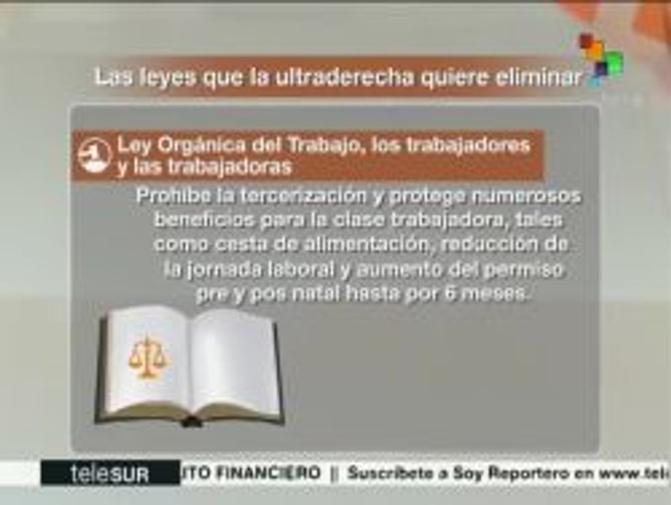 Venezuela: ¿cuáles son las leyes que intentará cambiar la derecha?
