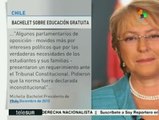 Chile: Bachelet critica fallo del TC sobre gratuidad educativa