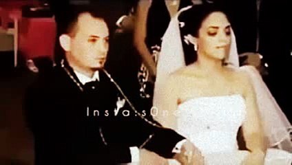 -شاهد ماذا حدث لعروسة أثناء جلوسها في الكوشة بجوار عريسها--