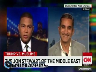 بالفيديو .. باسم يوسف : لدينا مشكله فى الشرق الاوسط فيما يتعلق بالديمقراطية ، مشكلتنا الاساسية الفاشية الاسلامية و العسك