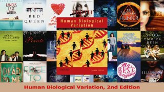 PDF Download  Human Biological Variation 2nd Edition Download Online