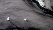 Satellite Image Shows Icebergs Creating Waves In Clouds