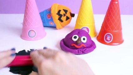 Halloween Peppa Pig Ice Cream Parlor Building Toys Play Doh Ice Cream DIY La Heladería de