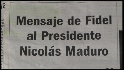 Fidel Castro dirige mensaje a Maduro y reflexiona sobre las guerras del mundo