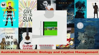 Download  Australian Mammals Biology and Captive Management PDF Online