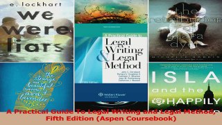 PDF Download  A Practical Guide To Legal Writing and Legal Method Fifth Edition Aspen Coursebook PDF Full Ebook