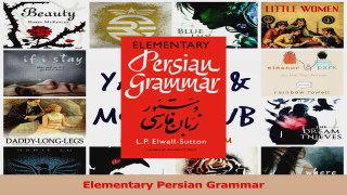 Read  Elementary Persian Grammar PDF Online