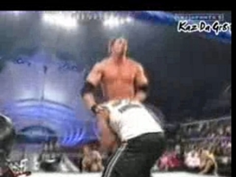 The Rock Beats Up Booker T & Shane