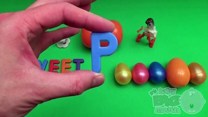 Disney Cars Surprise Egg Learn-A-Word! Spelling Vegetables! Lesson 28