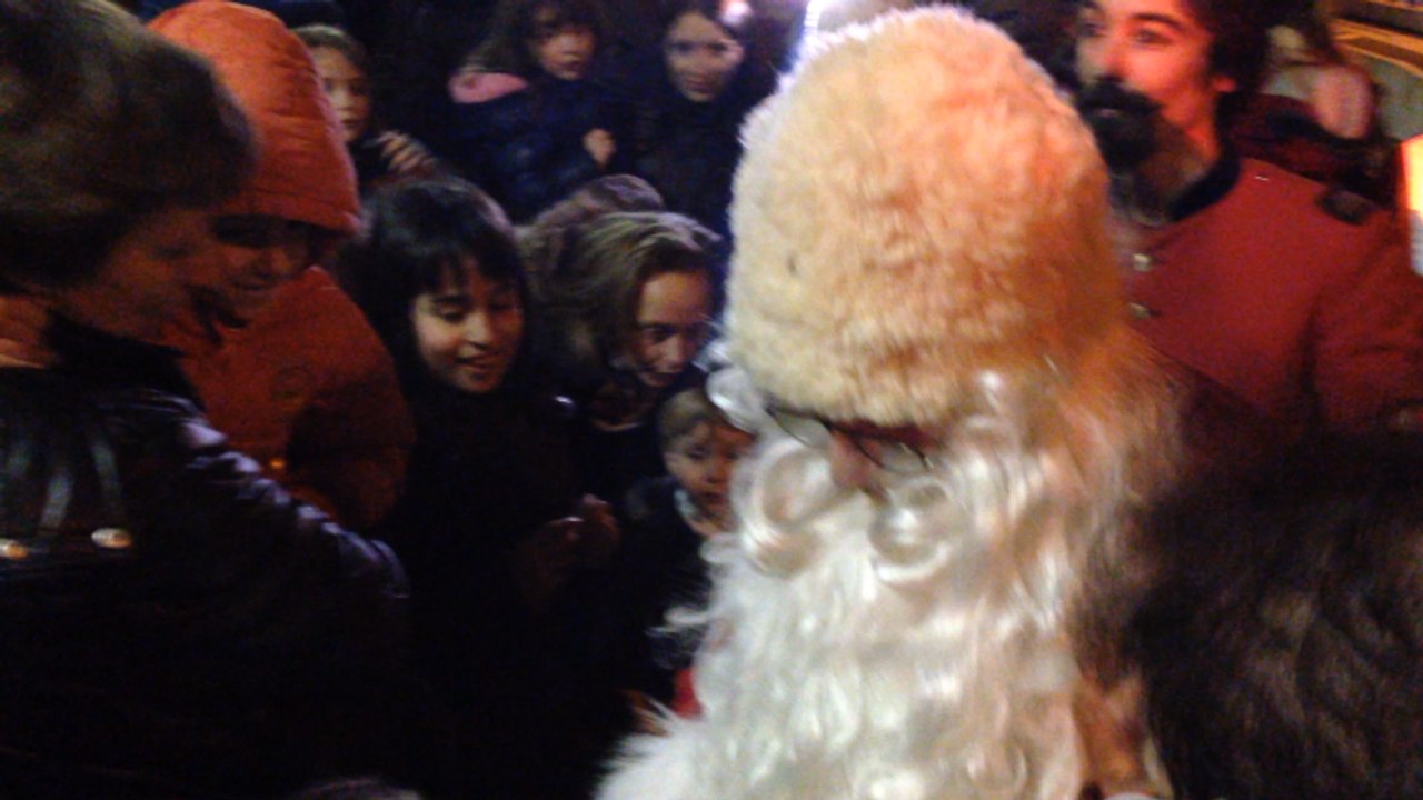 Le Père-Noël de Lamballe à moto