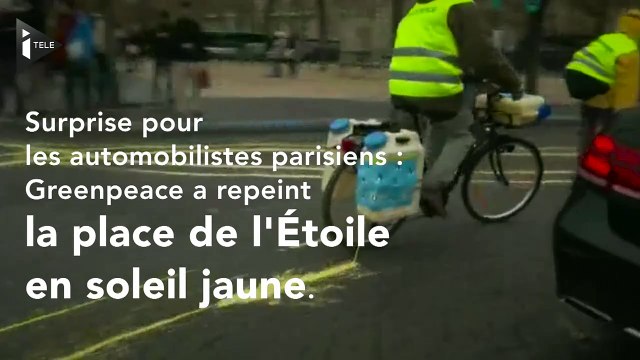 COP21: Greenpeace repeint Paris, plusieurs militants arrêtés