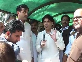 Ch Nisar apne Mirzai na hune ki wazahat dete hue gusse me