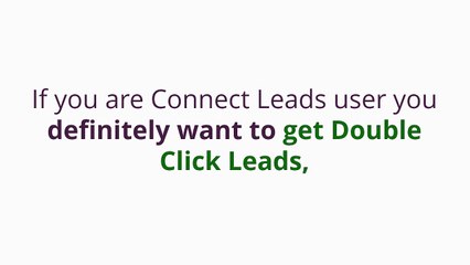 Double Click Leads review - Why should you get it ?