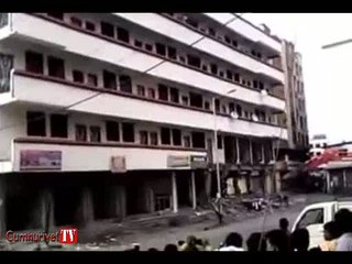 Tek dokunuşla koca binayı indirdi