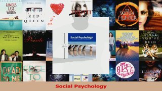 Social Psychology PDF