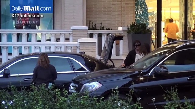 Kris Jenner christmas shopping at Barney's in Beverly Hills