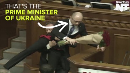 Ukraine's Prime Minister Gets Crotch-Lifted Off The Parliament Floor
