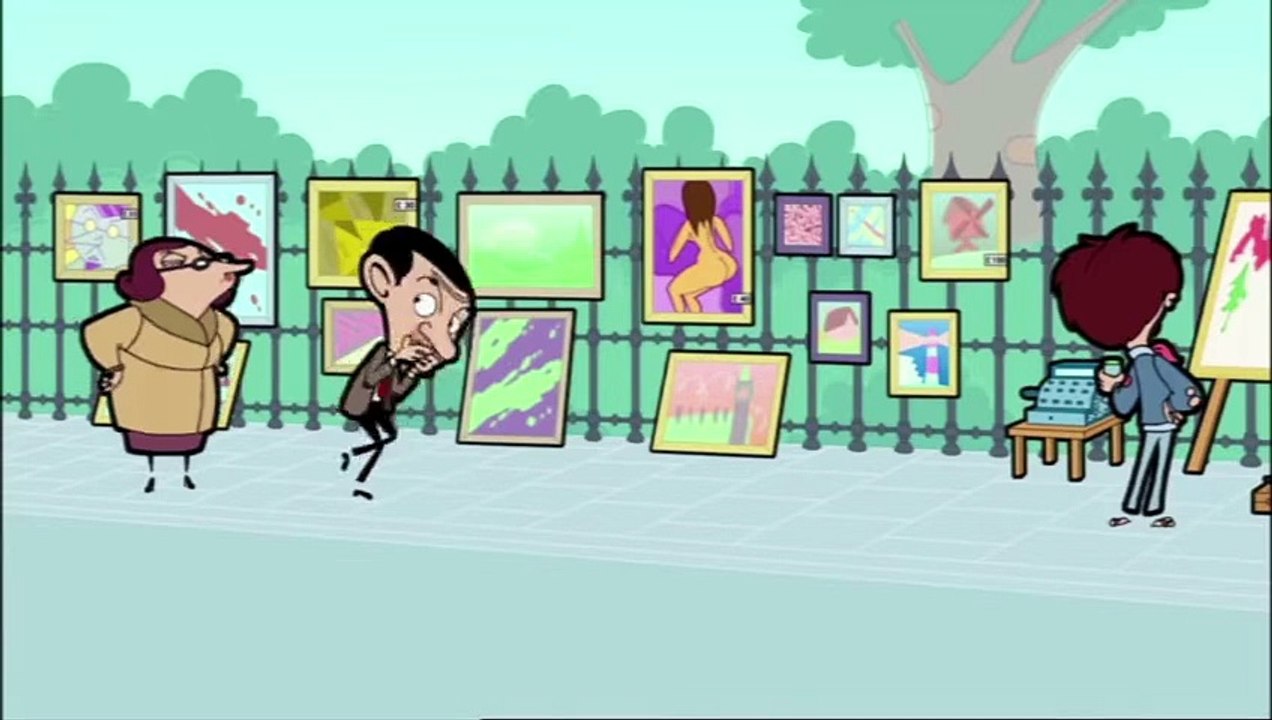 mr bean art class draws nude woman