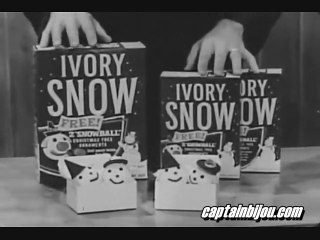 1950s IVORY SNOW COMMERCIAL - FREE CHRISTMAS ORNAMENT