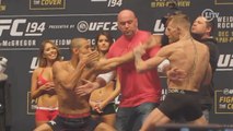 O jogo virou! Aldo provoca e tira McGregor do sério em encarada