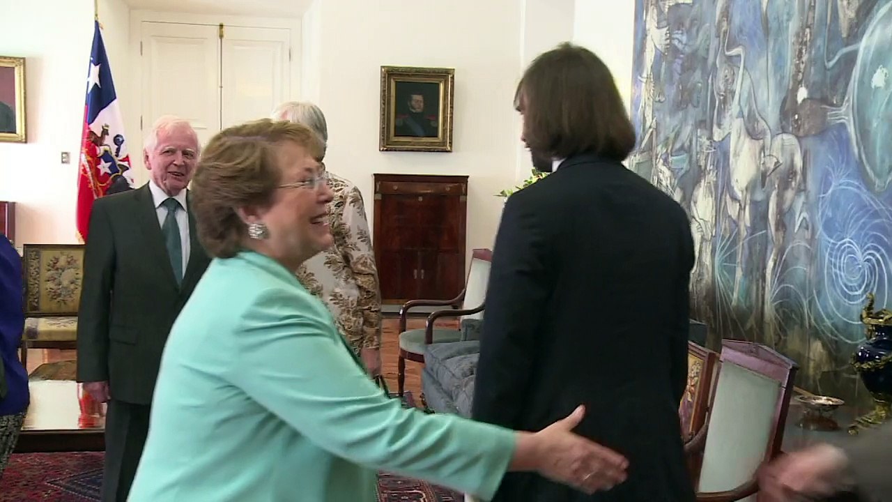 Chile's Bachelet receives Nobel prize and Field...