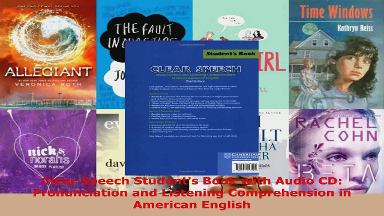 Download  Clear Speech Students Book with Audio CD Pronunciation and Listening Comprehension in PDF Online