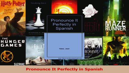 PDF Download  Pronounce It Perfectly in Spanish PDF Full Ebook