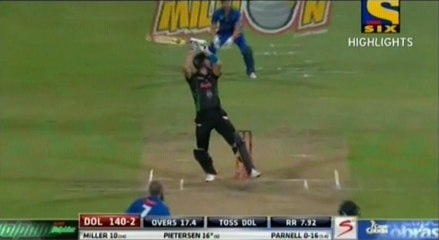 Kevin Pietersen Helicopter Shot SIX - CRAZY STUFF!!