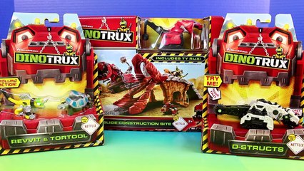 Dinotrux Smash & Slide Construction Site With Ty Rux Revvit Tortool & D-Structs DINOTRUX