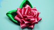 Satin Ribbon Rose Tutorial Kanzashi _ ✿ NataliDoma