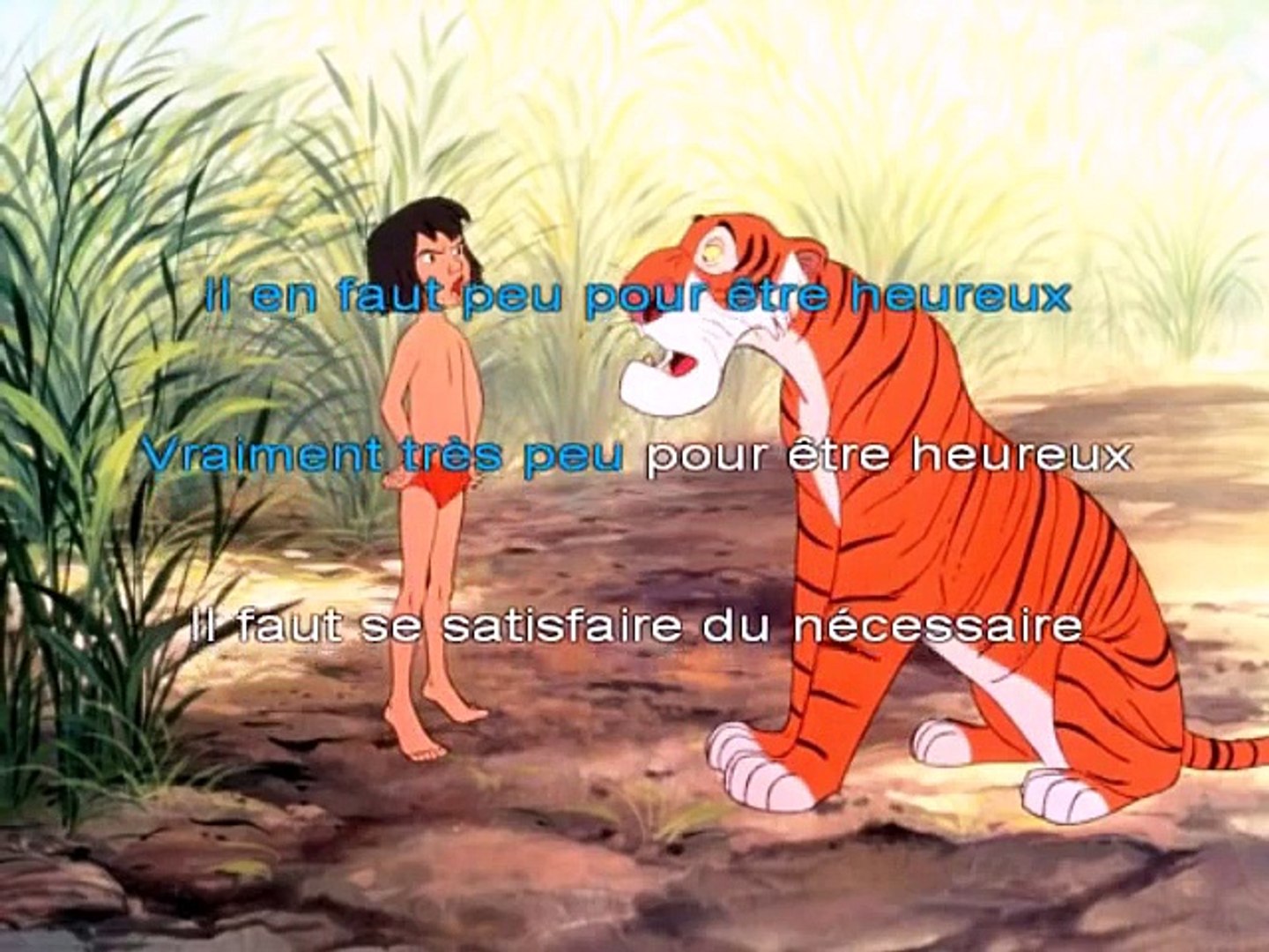 Il En Faut Peu Pour être Heureux Lyrics il En Faut Peu Pour Etre Heureux Le Livre De La Jungle paroles - Video  Dailymotion