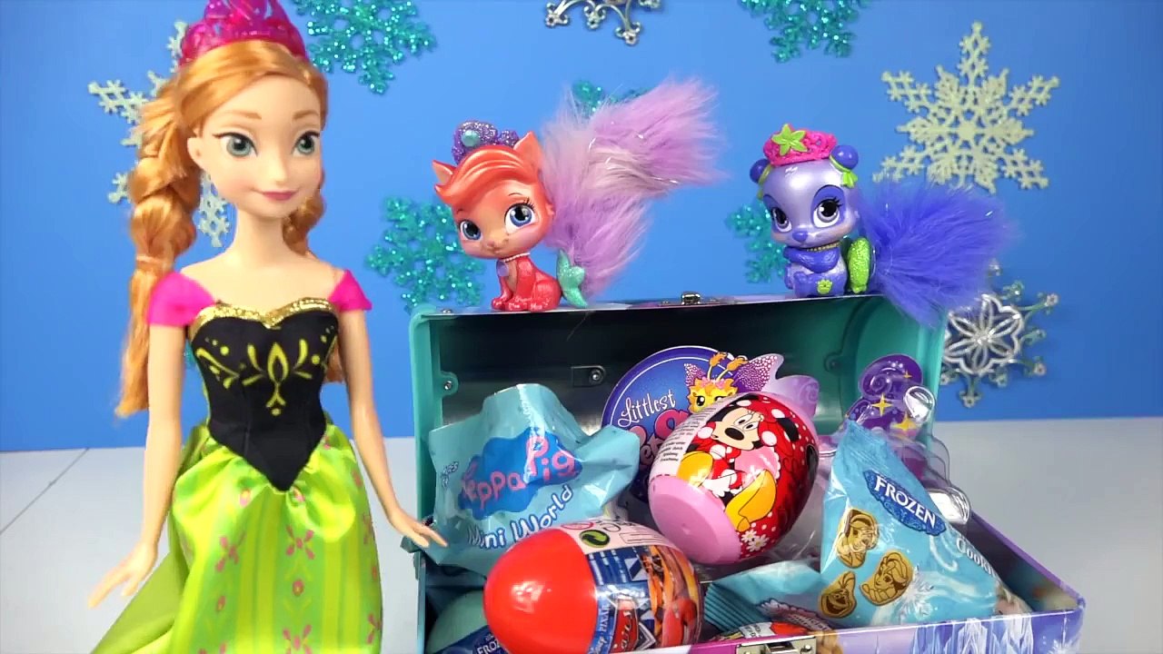 FROZEN SURPRISES Elsa Box LITTLEST PET SHOP Hello Kitty Minnie Mouse Peppa Pig Cars Eggs Toys