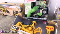 Worlds Biggest TRUCK Smash Eggs! Ride-On Tractor Tonka Toys SURPRISE Hero Adventure by Hob