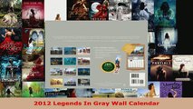 Read  2012 Legends In Gray Wall Calendar EBooks Online