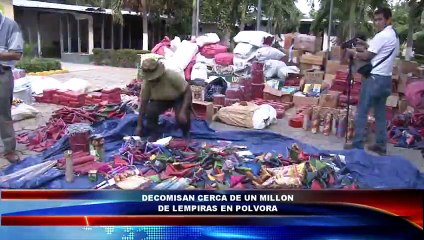 Decomisan más de un millón en pólvora en mercado de San Pedro Sula